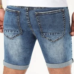 Budget ⌛ Short Jean Avec Dechirures B77005 Bleu Medium de LBO 🌟 -France LBO Soldes Boutique lbo 204810 FAB LBO B77005 MEDIUM DESTR 20191217T152409 04