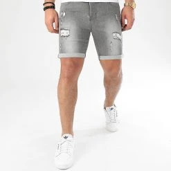 Acheter ❤️ Short Jean Avec Dechirures LB054-B52 Gris de LBO ⌛ 10 Acheter ❤️ Short Jean Avec Dechirures LB054-B52 Gris de LBO ⌛ -France LBO Soldes Boutique lbo 204812 FAB LBO LB054 B52 LIGHTGREY DESTR 20191217T151914 03