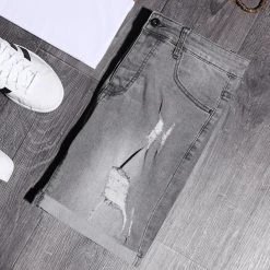 Acheter ❤️ Short Jean Avec Dechirures LB054-B52 Gris de LBO ⌛ 13 Acheter ❤️ Short Jean Avec Dechirures LB054-B52 Gris de LBO ⌛ -France LBO Soldes Boutique lbo 204812 FAB LBO LB054 B52 LIGHTGREY DESTR 20200507T145238 06