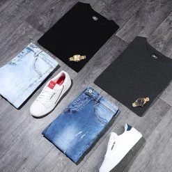 Budget ❤️ Lot De 2 Tee ❤️ Shirts Oversize Manches Longues Unis 961 Gris Anthracite Et Noir de LBO ✨ -France LBO Soldes Boutique lbo 205172 FAB SHALBO 961 20191227T091224 04