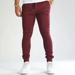 Remise 😍 Jogger Pant Super Skinny 810 Bordeaux de LBO ✔️ -France LBO Soldes Boutique lbo 206331 FAB SHALBO 810 TPDT 20220729T114950 03