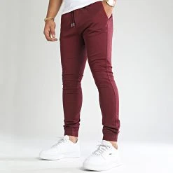 Remise 😍 Jogger Pant Super Skinny 810 Bordeaux de LBO ✔️ -France LBO Soldes Boutique lbo 206331 FAB SHALBO 810 TPDT 20220729T115205 04