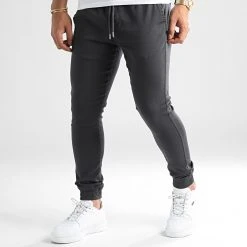Meilleure vente ❤️ Jogger Pant Super Skinny 984 Gris Anthracite de LBO 🔔
