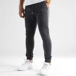 Meilleure vente ❤️ Jogger Pant Super Skinny 984 Gris Anthracite de LBO 🔔 -France LBO Soldes Boutique lbo 206332 FAB SHALBO 984 TPDT 20220722T145725 01