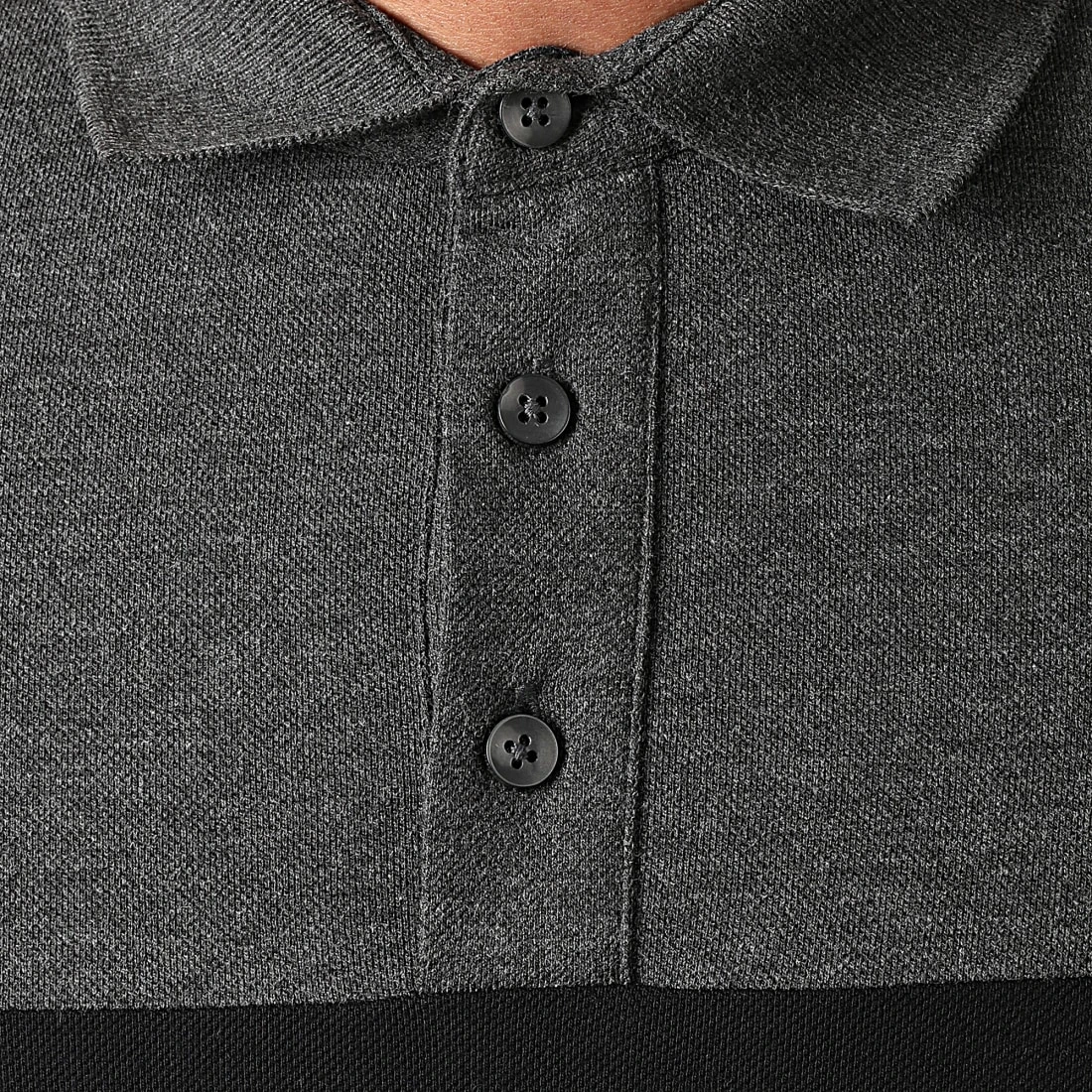 Meilleur prix ✨ Polo Manches Courtes Piqué Tricolore 1047 Noir Anthracite Blanc de LBO 🔥 4 Meilleur prix ✨ Polo Manches Courtes Piqué Tricolore 1047 Noir Anthracite Blanc de LBO 🔥 – Image 2