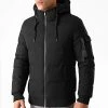 Promo 😀 Doudoune Capuche Poche Bomber Noir de LBO ⭐ -France LBO Soldes Boutique lbo 220714 FAB LBO 1005 BL 16 NOIR 20200929T153558 03