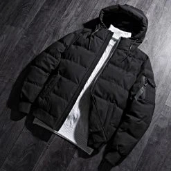 Promo 😀 Doudoune Capuche Poche Bomber Noir de LBO ⭐ -France LBO Soldes Boutique lbo 220714 FAB LBO 1005 BL 16 NOIR 20201008T152616 05