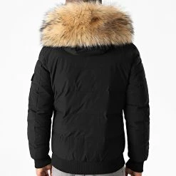 Grosses soldes 👏 Doudoune Capuche Poche Bomber Avec Fourrure Noir Beige de LBO 🛒 -France LBO Soldes Boutique lbo 221053 FAB LBO 1005 BL 25 NOIR BEIGE 20200929T153650 04