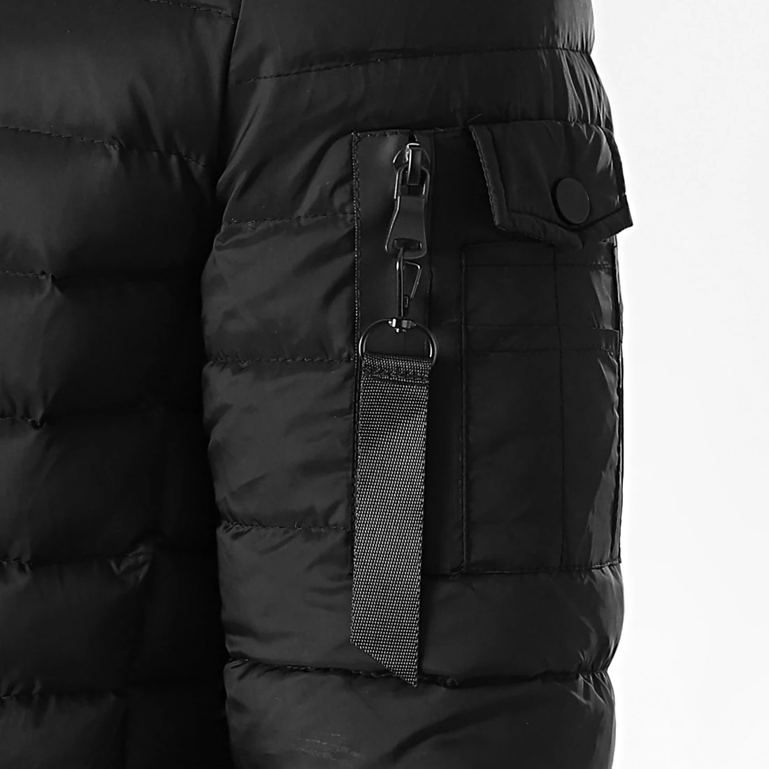 Meilleur prix ⌛ Doudoune Capuche Ultralight Avec Fourrure Noir Beige de LBO ❤️ 4 Meilleur prix ⌛ Doudoune Capuche Ultralight Avec Fourrure Noir Beige de LBO ❤️ – Image 2