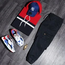 Sortie 🧨 Sweat Capuche Tricolore 1272 Rouge Blanc Bleu Marine de LBO 🔔 -France LBO Soldes Boutique lbo 225842 FAB SHALBO 1272 20200820T091058 05