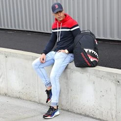 Sortie 🧨 Sweat Capuche Tricolore 1272 Rouge Blanc Bleu Marine de LBO 🔔 -France LBO Soldes Boutique lbo 225842 FAB SHALBO 1272 20210209T113847 05