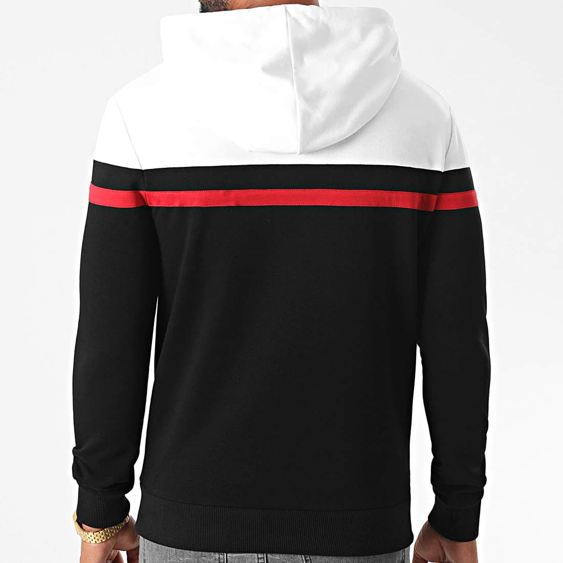Meilleure affaire 🧨 Sweat Capuche Tricolore 1274 Blanc Rouge Noir de LBO ⌛ 6 Meilleure affaire 🧨 Sweat Capuche Tricolore 1274 Blanc Rouge Noir de LBO ⌛ – Image 4