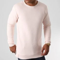 Acheter ✨ Sweat Crewneck Oversize Zip 1304 Rose Pale de LBO ✨