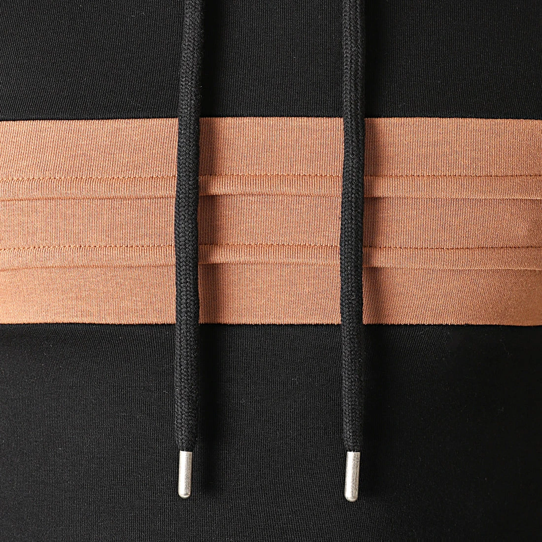 Nouveau 😀 Sweat Capuche Bicolore 1293 Noir Camel de LBO ⌛ 4 Nouveau 😀 Sweat Capuche Bicolore 1293 Noir Camel de LBO ⌛ – Image 2