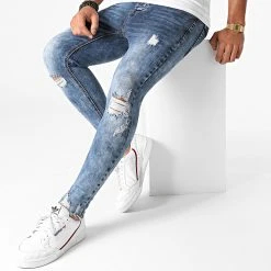 Nouveau ❤️ Jean Skinny LB0547AH2 Bleu Medium de LBO 🥰 -France LBO Soldes Boutique lbo 228277 FAB LBO LB0547AH2 MEDIUMBLUE 20200930T134123 02