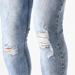 Promo 🔔 Jean Super Skinny Fit LB054-AH2 Bleu Wash de LBO ❤️ -France LBO Soldes Boutique lbo 228278 FAB LBO LB054 AH2 MEDIUMBLUE 20200930T134148 03