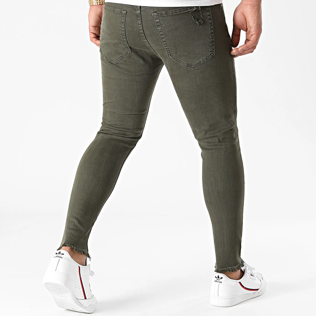 Sortie 💯 Jean Skinny Avec Déchirures KA9AH20 Khaki de LBO 😍 6 Sortie 💯 Jean Skinny Avec Déchirures KA9AH20 Khaki de LBO 😍 – Image 4