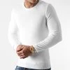 Promo ❤️ Pull Slim Fit JUM-78 Blanc de LBO ⭐ -France LBO Soldes Boutique lbo 230277 FAB LBO 1006 JUM 78 ROND BLANC 1241 20201023T133523 01