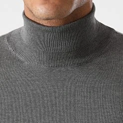 De gros 👏 Pull Col Roulé JUM-82 Gris Chiné de LBO 👏 -France LBO Soldes Boutique lbo 230281 FAB LBO 1006 JUM 82 ROULE GRIS 12336 20201021T145301 02