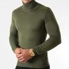 Vente flash ✔️ Pull Col Roulé Slim Fit JUM-83 Khaki de LBO 😍 -France LBO Soldes Boutique lbo 230282 FAB LBO 1006 JUM 83 ROULE KHAKI 12571 20201021T145347 01