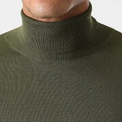 Vente flash ✔️ Pull Col Roulé Slim Fit JUM-83 Khaki de LBO 😍 -France LBO Soldes Boutique lbo 230282 FAB LBO 1006 JUM 83 ROULE KHAKI 12571 20201021T145349 02