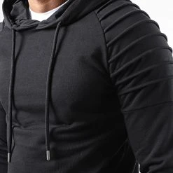 Coupon 🔔 Lot De 2 Sweats Capuche Oversize 1287 Noir Et Kaki de LBO 🛒 -France LBO Soldes Boutique lbo 231660 FAB SHALBO 1287 20220920T152408 02