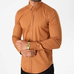 De gros 🛒 Chemise Manches Longues Slim Fit 1411 Camel de LBO 👏 10 De gros 🛒 Chemise Manches Longues Slim Fit 1411 Camel de LBO 👏 -France LBO Soldes Boutique lbo 233376 FAB SHALBO 1411 20201013T155052 03