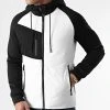 Promo 💯 Veste Zippée Capuche Bimatière 0004 Blanc Noir de LBO 👍 -France LBO Soldes Boutique lbo 236465 FAB 1070574 0004 20201211T144727 01
