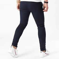 Bon marché 🧨 Pantalon Chino Skinny 1354 Bleu Marine de LBO ⭐ -France LBO Soldes Boutique lbo 236612 FAB SHALBO 1354 20201113T144149 04