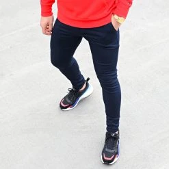 Bon marché 🧨 Pantalon Chino Skinny 1354 Bleu Marine de LBO ⭐ -France LBO Soldes Boutique lbo 236612 FAB SHALBO 1354 20210211T145049 06