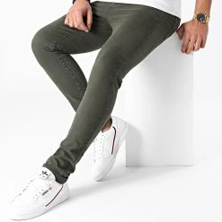Top 10 ⭐ Jean Skinny K72215AH2 Khaki de LBO 🎉 -France LBO Soldes Boutique lbo 236796 FAB LBO K72215AH2 KAKIDENIM 20201116T145215 03