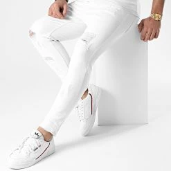 Offres 🔔 Jean Skinny LB0544AH2 Blanc de LBO 🔥 -France LBO Soldes Boutique lbo 239689 FAB LBO LB0545AH2 WHITE 20201203T080537 03