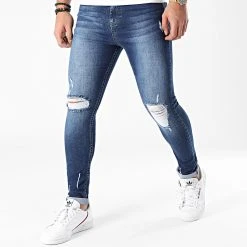 Les meilleures critiques de 😍 Jean Super Skinny Fit Destroy 1453 Denim Bleu Foncé de LBO 🎉