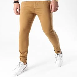 Sortie 🔔 Pantalon Chino Skinny 1444 Camel de LBO ⌛
