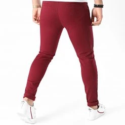 Remise 🌟 Pantalon Chino Skinny 1445 Bordeaux de LBO 🌟 -France LBO Soldes Boutique lbo 243255 FAB SHALBO 1445 20201203T080649 04