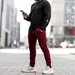 Remise 🌟 Pantalon Chino Skinny 1445 Bordeaux de LBO 🌟 -France LBO Soldes Boutique lbo 243255 FAB SHALBO 1445 20210309T081140 05