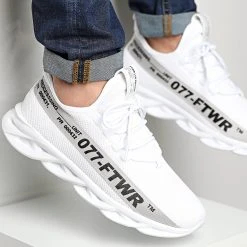 Meilleure affaire ✔️ Baskets Bande Gris 1348 Blanc de LBO 🥰