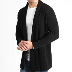 Meilleure vente ❤️ Gilet Oversize 1447 Noir de LBO 👏 -France LBO Soldes Boutique lbo 243529 FAB SHALBO 1447 20201209T161743 03