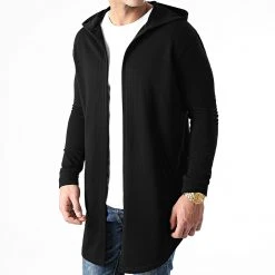 Le moins cher ⌛ Gilet Oversize Avec Capuche 1448 Noir de LBO ✨