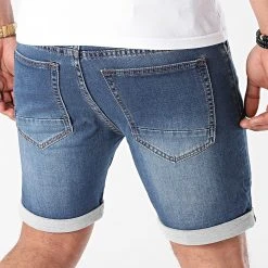 Top 10 😍 Short Jean Jogg BP154PE21 Bleu Denim de LBO ⭐ -France LBO Soldes Boutique lbo 245461 FAB LBO BP154PE21 JOGGJEANBRUT 20210514T165639 04