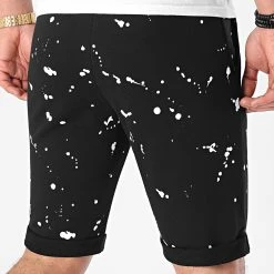Tout neuf 👍 Short Jogging Speckle 1493 Noir de LBO 🤩 -France LBO Soldes Boutique lbo 247249 FAB SHALBO 1493 20210219T081629 04