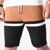 Grosses soldes 🤩 Short Jogging Tricolore 1506 Camel Blanc Noir de LBO ⭐ -France LBO Soldes Boutique lbo 247254 FAB SHALBO 1506 20210219T082925 01