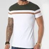 Grosses soldes 💯 Tee Shirt Tricolore 1542 Kaki Camel Blanc de LBO 🔔 -France LBO Soldes Boutique lbo 248900 FAB SHALBO 1542 20210308T143129 01