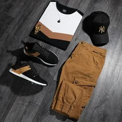 Les meilleures critiques de 😀 Tee Shirt Tricolore 1559 Blanc Camel Noir de LBO 🎁 -France LBO Soldes Boutique lbo 248906 FAB SHALBO 1559 20210310T085554 03