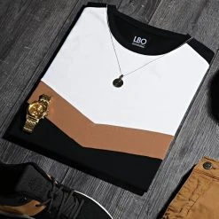 Les meilleures critiques de 😀 Tee Shirt Tricolore 1559 Blanc Camel Noir de LBO 🎁 -France LBO Soldes Boutique lbo 248906 FAB SHALBO 1559 20210310T085555 04