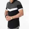 Offres 🛒 Polo Manches Courtes Tricolore 1554 Noir Gris Anthracite de LBO 😍 -France LBO Soldes Boutique lbo 249000 FAB SHALBO 1554 20210311T143445 01