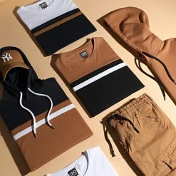 Meilleure vente 🔔 Ensemble De Survêtement Tricolore 1566 Camel Blanc Noir de LBO 👏 -France LBO Soldes Boutique lbo 249812 FAB SHALBO 1566 20210414T102330 05