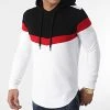 Meilleur prix ✔️ Sweat Capuche Oversize Tricolore Retro 1558 Noir Rouge Blanc de LBO 🔔 -France LBO Soldes Boutique lbo 249814 FAB SHALBO 1558 20210312T153437 01