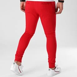 Coupon ✨ Jogger Pant Super Skinny 1439 Rouge de LBO 🛒 -France LBO Soldes Boutique lbo 251442 FAB SHALBO 1439 20210430T115542 04