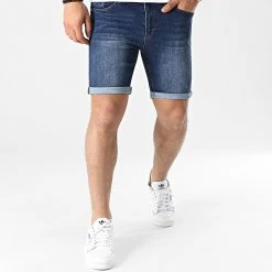Nouveau ⌛ Short Jean Skinny Fit 1462 Denim Bleu Foncé de LBO ✔️ -France LBO Soldes Boutique lbo 253754 FAB SHALBO 1462 20210402T140624 03